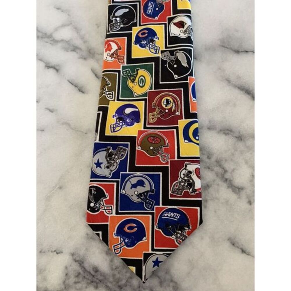 Surrey Football Helmet NFL Sports Tie Made In USA